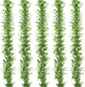 Dolicer 5 Packs Faux Eucalyptus Greenery Garland, 30FT Artificial Eucalyptus Leaves Vine, Fake Hanging Garlands Wedding Backdrop Arch Wall Table Party Decor (Green)