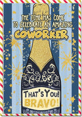 Coworker Birthday Card, Birthday Card for coworker with Seal and Envelope, Coworkers Birthday Gifts
