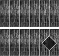 12 Pack Black Foil Curtain Backdrop 3.2ft x 6.6ft Metallic Tinsel Fringe Backdrop Curtains Streamer Photo Booth Backdrop for Birthday Engagement Bachelorette Christmas Holiday Party Decorations