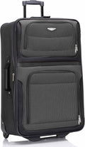 Travel Select Amsterdam Softside Expandable Luggage with Rolling Wheels, Gray, 29-Inch Large