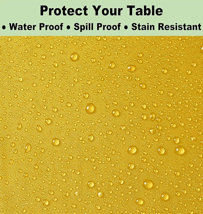 Plastic Yellow Tablecloths 3 Pack Disposable Table Covers 54 in. x 108 in. Table Cloths Bridal Shower Party Tablecovers for Parties Engagements Weddings Festivals, Fits 6 to 8 Foot Rectangle Tables