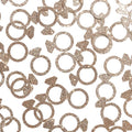 50 x Engagement Ring table confetti/scatter, bachelorette party decorations (Rose Gold)