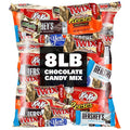 Chocolate Candy Variety Pack, 8lb Bulk Chocolate Candy, Pinata Candy, Individually Wrapped Chocolate Fun Size Candy Bars