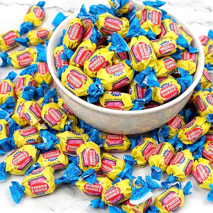 Double Bubble Original Flavored Chewing Gum - 1 Pound Bulk Bag (Approx. 70 Pieces) - Individually Wrapped Gum (Original - Pink Gum)
