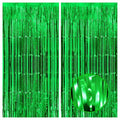 KatchOn, Green Streamers - Pack of 2 | St Patricks Day Streamers, Fringe Backdrop Curtain for St Patricks Day Decorations | Ramadan, Jungle Party Dinosaur Birthday, Safari Party Decorations, Football