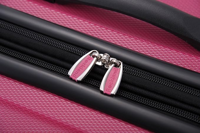 Rockland London Hardside 3 Piece Expandable Spinner Wheel Luggage Set, (20"/24"/28"), Magenta