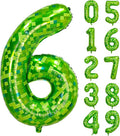 40 inch giant Green pixel miner game number 6 balloon Large mining theme foil balloon 0-9 Suitable for pixel game parties children's birthdays party anniversary celebrations baby shower decoration
