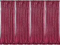 B-COOL Burgundy Sequin Backdrop Curtains 2 Packs 2ftx8ft Sparkle Backdrop Fabric Glitter Backdrop for Party Ceremony Wedding Birthday Decoration