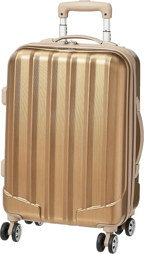 Rockland Melbourne Hardside Expandable Spinner Wheel Luggage, Carry-On 20", Bronze