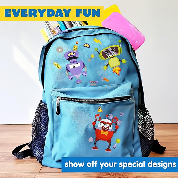 JOYIN 24 Sheets 9"x6" Make a face Stickers for Kids, Make Your Own Robot Stickers, Party Favors Kids Crafts, Goodie Bags Stuffers Classroom Activities