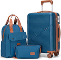 Cosbarn Carry On Luggage 22x14x9 Airline Approved, 20 Inch Carry on Suitcases with Wheels, ABS Lightweight Carry-on Luggage, Travel Suitcase Set with Wheels and TSA Lock