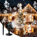 Christmas Projector Lights Outdoor, 3D Dynamic Christmas Light Projector Outdoor Christmas Lights, Landscape Decorative Lighting Waterproof for Yard Wall Holiday Xmas New Year Decorations