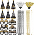 New Years Eve Party Supplies 2026 Party Decorations Happy New Year Eve Favors Include Hats Glasses Necklace and Blowers for 2026 Decors Photo Props