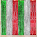 KatchOn, XtraLarge Christmas Foil Fringe Curtains - Pack of 6 | Red and Green Backdrop for Christmas Decorations Indoor, Xmas Decorations | Fringe Backdrop for Holiday Party Decor