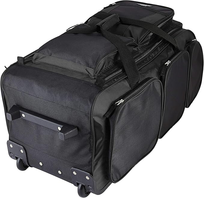 Travelers Club Xpedition 30 Inch Multi-Pocket Upright Rolling Duffel Bag
