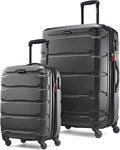 Samsonite Omni PC Hardside Expandable Luggage with Spinner Wheels, Black, 2-Piece Set (20/28)