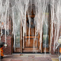 Watayo 500 x 39 Inch Large Size Halloween Spooky Cheese Cloth, Halloween White Scary Creepy Cloth, Windows Doorways Cover Gauze for Halloweens Haunted House Party Decor