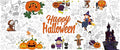 Tbsone Halloween Coloring Tablecloth Poster for Kids – 72 * 30 Inch Giant Coloring Table Cloth for Halloween Crafts Activities, Fun DIY Art Supplies for Parties & Family School Games