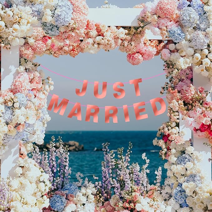 DIY Letter Banner 131PCS Personalized Letter Banner (DL-Rose Golden)