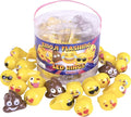 Kangaroo 24 Pack Emoticon LED Light up Rings Bulk - Flashing Colorful LED Finger Lights Party Favors for Fun - Glow in the Dark Bumpy Blinky Rings for Rave Trinkets and Easter Basket Stuffers for kids