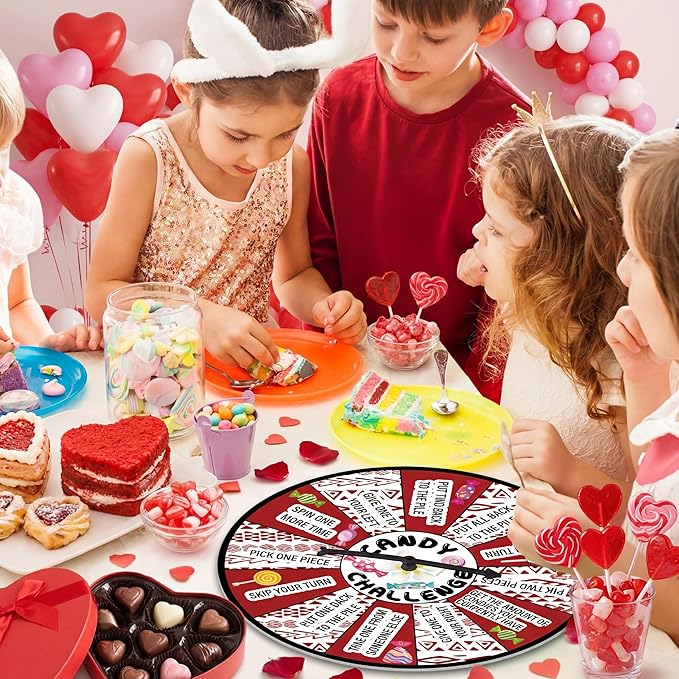 Soulchen Candy Challenge Game Spinner Spring Party Supplies Holiday Festival Game Cartoon Themed Birthday Party Favors Decoration for Boys Girls Teen Adult Family(Ocean Girl)