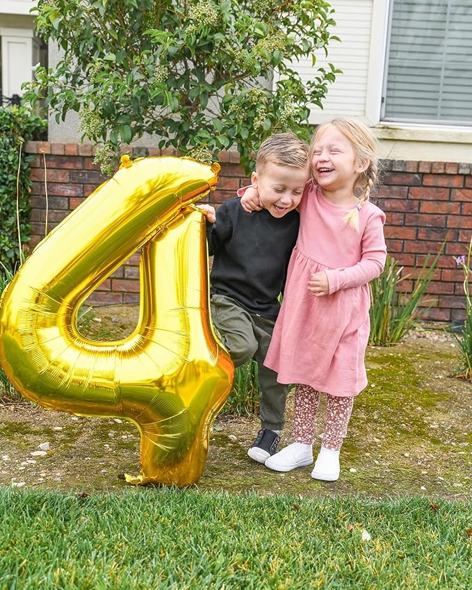 Gold Number 15 Balloon 40 Inch, 15th Birthday Party Decorations for Children, Giant 15 Foil Balloon for Party Supplies