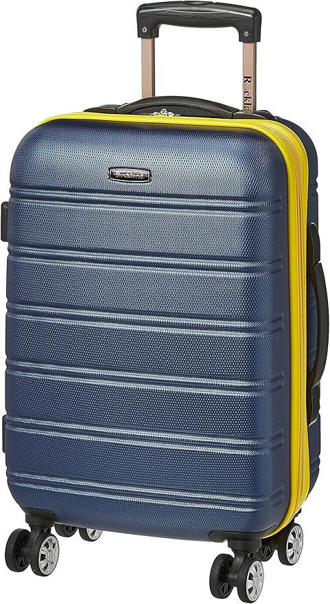 Rockland Melbourne Hardside Expandable Spinner Wheel Luggage, Carry-On 20", Navy