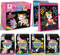Mocoosy 24 Pack Scratch Art Party Favors for Kids Ages 4-8-12, Easter Basket Stuffers Bulk, Rainbow Scratch Notebook, Coloring Book Goodie Bag Stuffers Toddler Boy Girl Birthday Gifts Classroom Prizes