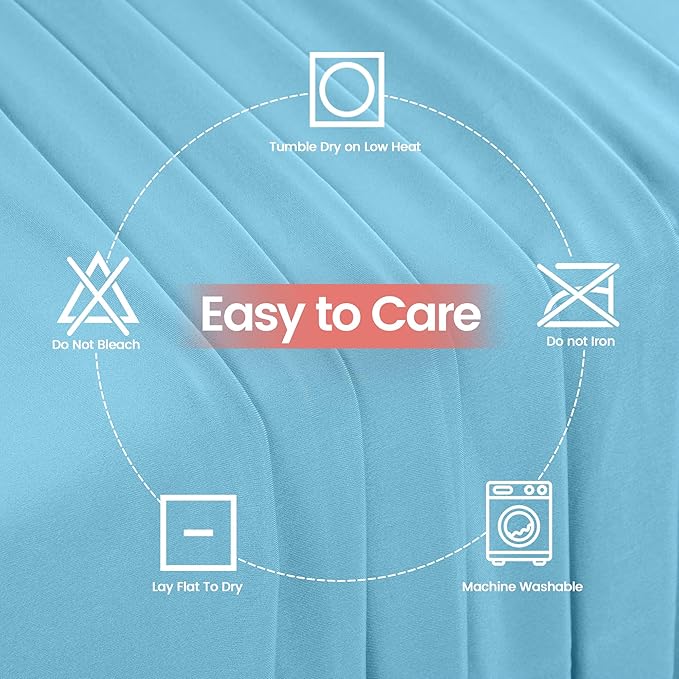 Utopia Kitchen Spandex Tablecloth 1 Pack [6FT, Blue Mist] Tight, Fitted, Washable and Wrinkle Resistant Stretch Rectangular Patio Table Cover for Event, Wedding, Banquet & Parties [72Lx30Wx30H Inch]