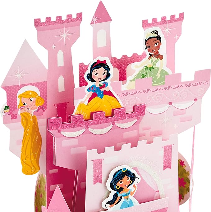 Hallmark Paper Wonder Disney Princess Pop Up Birthday Card for Kids (Castle)