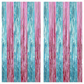 KatchOn, XtraLarge Pink and Blue Streamers - 3.2 x 8 Ft, Pack of 2 | Pink and Blue Streamers for Gender Reveal Decorations | Streamer Backdrop for Baby Shower, Unicorn, Mermaid Birthday Decorations
