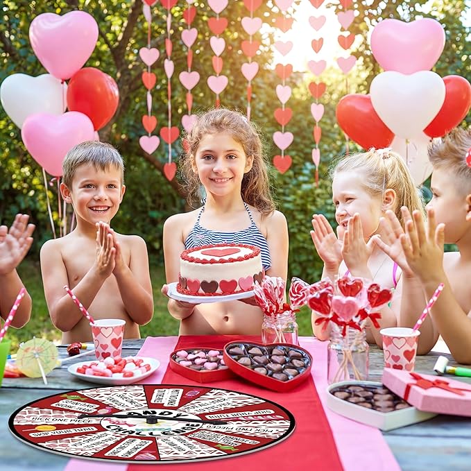 Soulchen Candy Challenge Game Spinner Spring Party Supplies Holiday Festival Game Cartoon Themed Birthday Party Favors Decoration for Boys Girls Teen Adult Family(Ocean Girl)