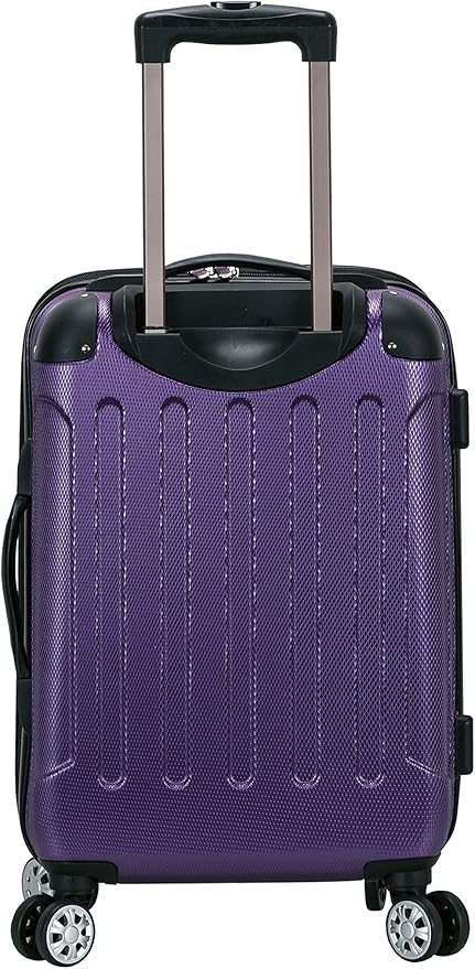 Rockland London Hardside Spinner Wheel Luggage, Carry-On 20", Purple