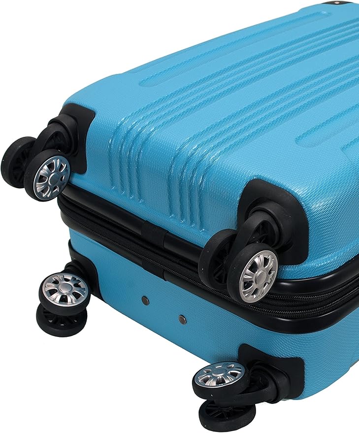 Rockland London Hardside Spinner Wheel Luggage, Carry-On 20", Turquoise