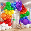 412pcs Rainbow Balloon Arch Kit Assorted Colors 18 12 10 5 Inch, Different Sizes Matte Latex Colorful Balloons for Baby Shower Birthday Wedding Party Decorations