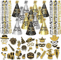 2026 New Years Eve Party Hats Kit - Happy New Years Paper Hats Eve Party Supplies for Adults Celebration Decoration