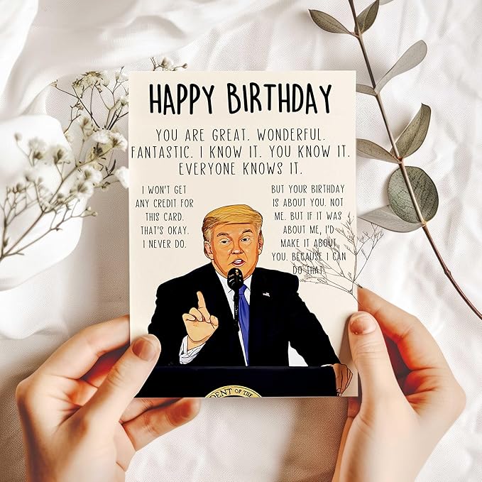 Funny Birthday Card for Women Men, Humorous Birthday Gifts Card for Dad or Mom, Birthday Decorations for Husband Wife, Unique Bday Gifts Ideas for Him Her