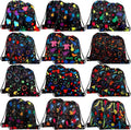 Marsui 24 Pcs Glowing Party Favor Drawstring Bags Gift Goodie Candy Favors Bags for Birthday Party Supplies