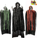 JOYIN Halloween Hanging Grim Reapers (3 Pack), One 47” and Two 35” Grim Reapers, Halloween Skeleton Flying Ghost for Haunted House Prop Décor, Outdoor Indoor Decor