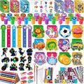 BenLouis 240Pcs Kids' Party Favors Sets Stampers Pencils Stickers School Stationery Bulk for Kids 4-8-12 Classroom Birthday Candy Goodie Bags Pinata Stuffers Rewards Gifts Supplies
