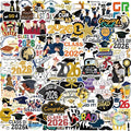 100 Pcs Graduation Stickers 2026, College Stickers, Class of 2026 Stickers for Graduation Decorations, Graduation Party Decorations 2026, Waterproof Vinyl Stickers for Water Bottle, Laptop, Skateboard
