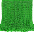 SHAOQINLIN 144 PCS St. Patrick's Day Bead Necklaces, Green Mardi Gras Christmas Beads, 33'' Green Party Beads for St. Patricks Day, Mardi Gras, Christmas, Carnival Party Favors