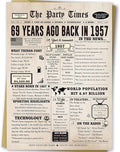 Ziwenhu Cheers to 69th Birthday Card for Women Men,Funny 69th Birthday Gifts Decorations for Grandma Grandpa or Mom Dad,Good Gift for Turning 69 Years Old