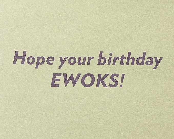 Papyrus Star Wars Birthday Card (Ewoks)