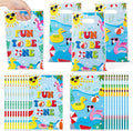 Summer Pool Party Favor Bag - 50Pcs Summer Fun to Be One Goodie Candy Treat Gift Bag Beach Ball First Birthday Theme Party Decoration for Kids Beach 1st Birthday Hawaiian Swimming Pool Events Supplies