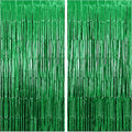 KatchOn, Green Streamers - 3.2x8 Ft, Pack of 2 | Green Backdrop for Dinosaur Birthday Decoration | Door Streamers for Jungle, Safari Party, Cinco De Mayo Decorations | Graduation Decorations 2026