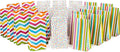 Hallmark Spring Pastel Party Favor and Wrapped Treat Bags, Assorted Designs (30 Ct., 10 Each of Chevron, Dots, Stripes) for Baby Showers, Birthdays, Easter, Mothers Day, Care Packages, May Day