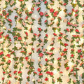 BLEUM CADE 8Pcs 66Ft Flower Garland Artificial Rose Vines with 66Ft String Lights, Cute Fake Hanging Flower Vines Floral Garland Decorations for Wedding Party Wall Room Decor Aesthetic