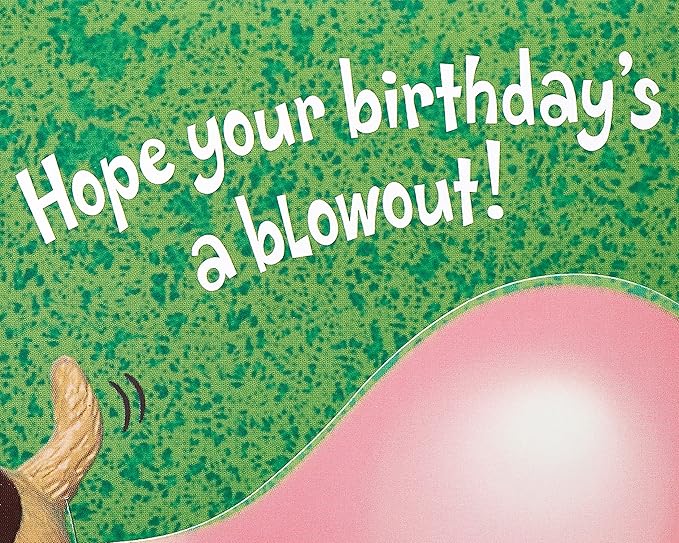 American Greetings Funny Birthday Card (Dog with Bubble Gum)