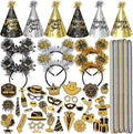2026 New Years Eve Party Hats Kit - Happy New Years Paper Hats Eve Party Supplies for Adults Celebration Decoration